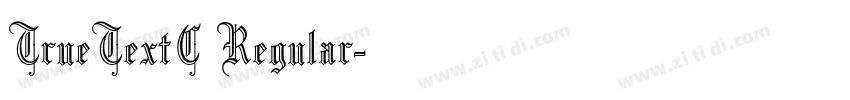 TrueTextC Regular字体转换